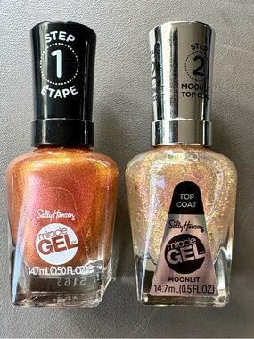 Gel Polish and Top Coat, Sally Hansen, Sundown Socialite and Moonlight